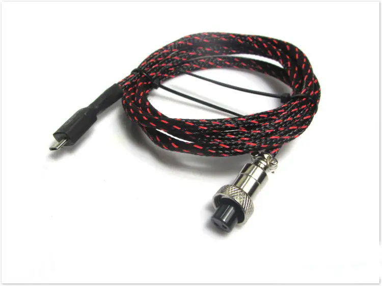 1 шт. авиационное сиденье 12 мм к USB micro кабель 1 м для Raspberry pi3