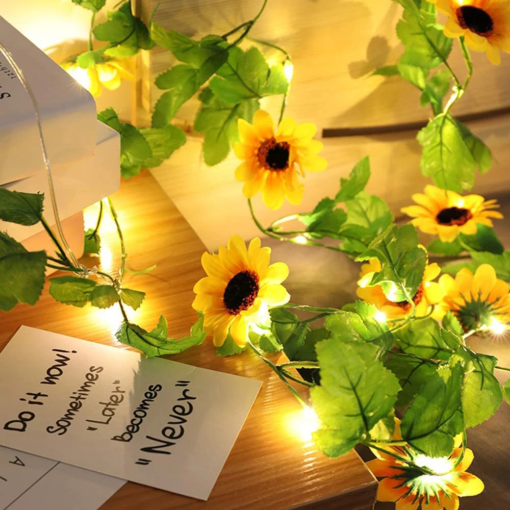 2 м 20 светодиодов искусственная Цветочная лоза гирлянды светодиодные светильник