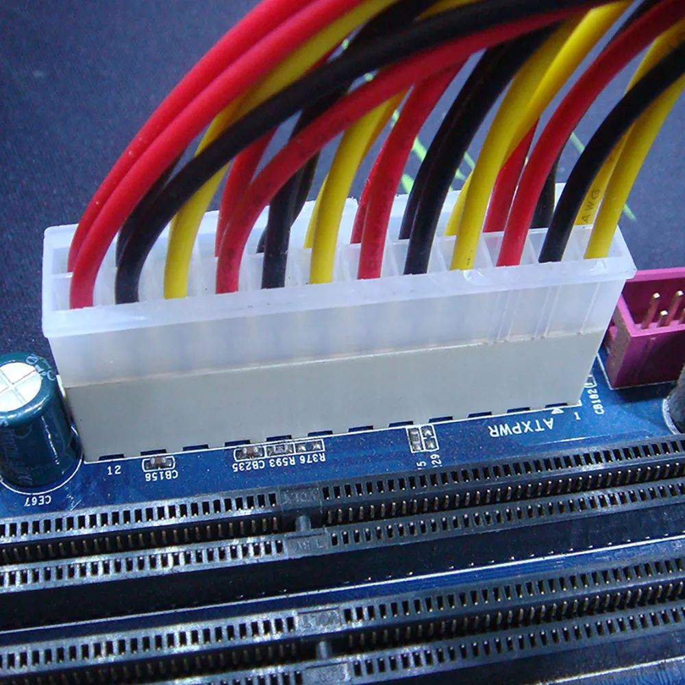 24 контактный удлинитель питания ATX PC PSU разъем M/F расширитель 5 см компьютерный