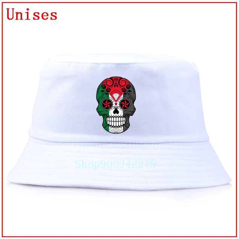 Панама женская с флагом Палестины шляпа в стиле хип-хоп рисунком сахарного