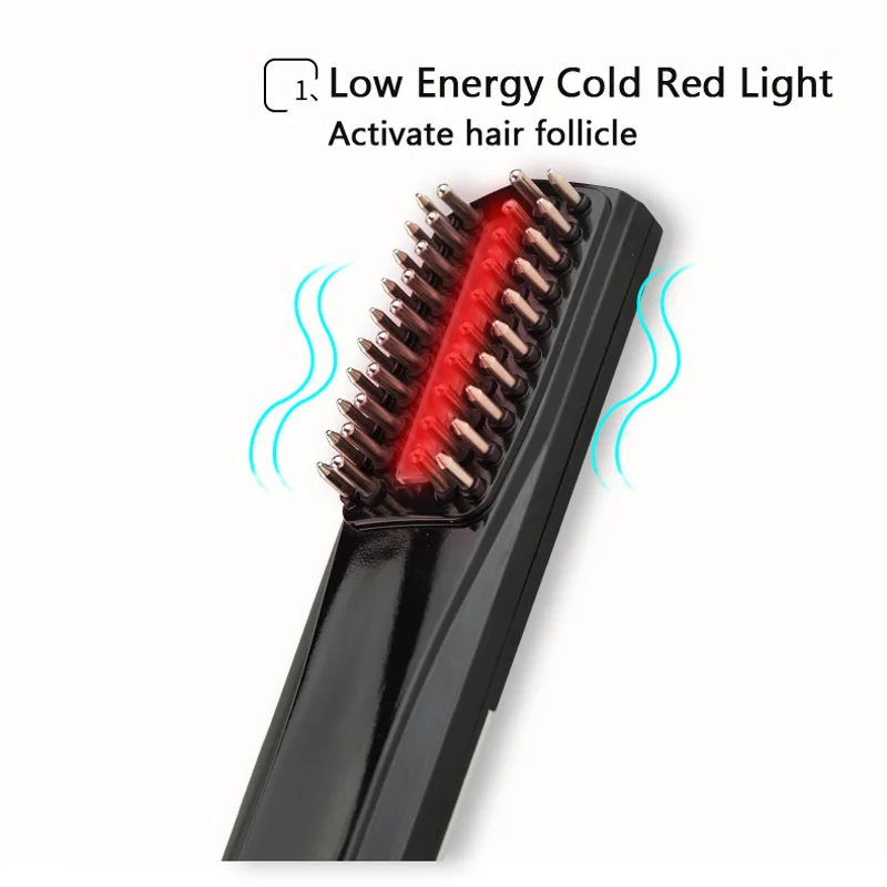 Электрическая массажная расческа Вибрационный массажер технология холодного