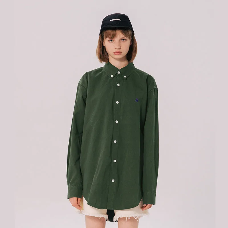 Новинка 2020 мужская пара уличная винтажная модная Однотонная рубашка и женская