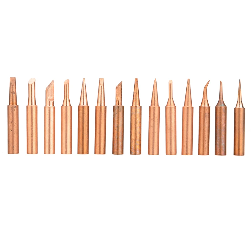 

15Pcs Copper Soldering Tips Solder Iron Tip 900M Tip For 936 937 938 969 858 Soldering Station Rework