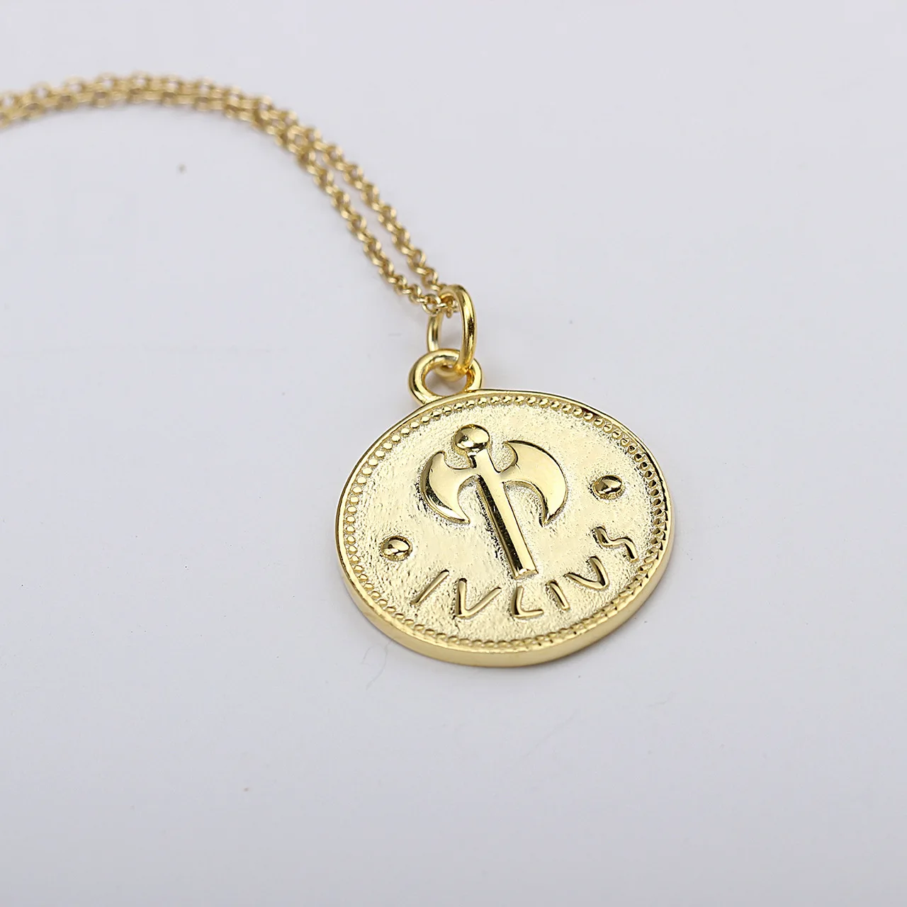 Leouerry ожерелье из стерлингового серебра 925 пробы с круглым кулоном в виде монеты