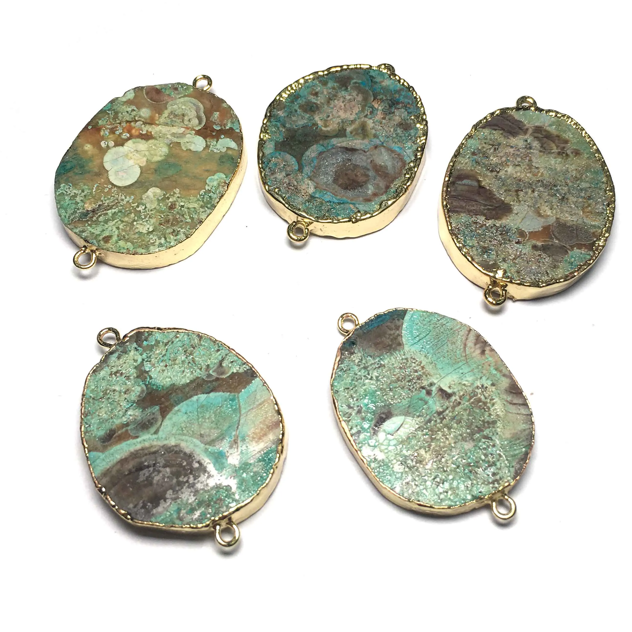 Новый Овальный натуральный драгоценный камень подвески с камнями ожерелье кварц