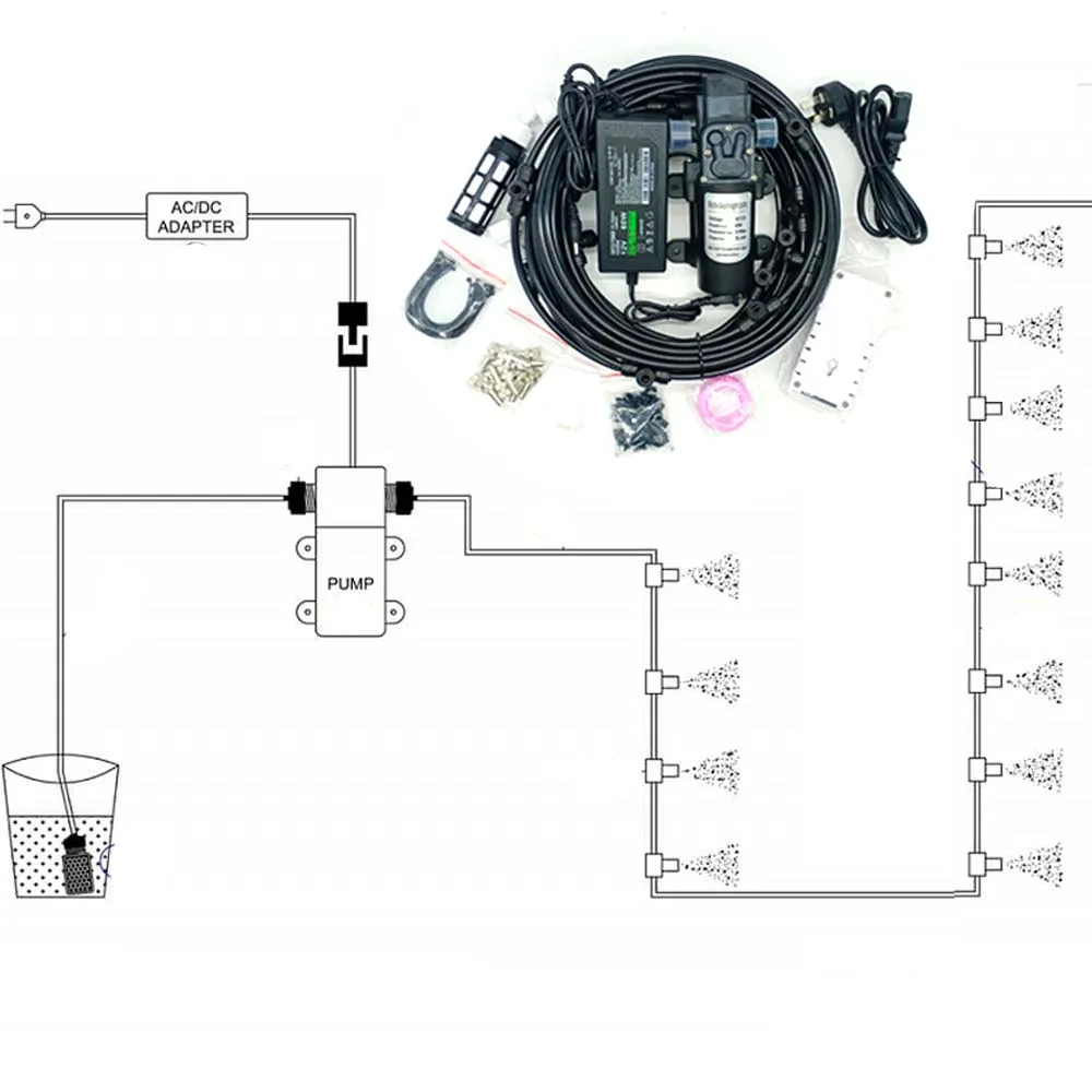Электрический диафрагменный насос система для удаления пыли и распыления 12 В м