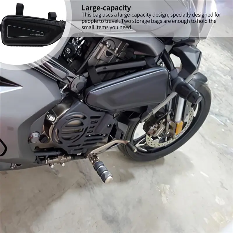 

AOZBZ New Motorcycle Dual Side Bag Motorcycle Side Bag Kit Cool Motorcycle Modified Side Bag for Road Travel Camping