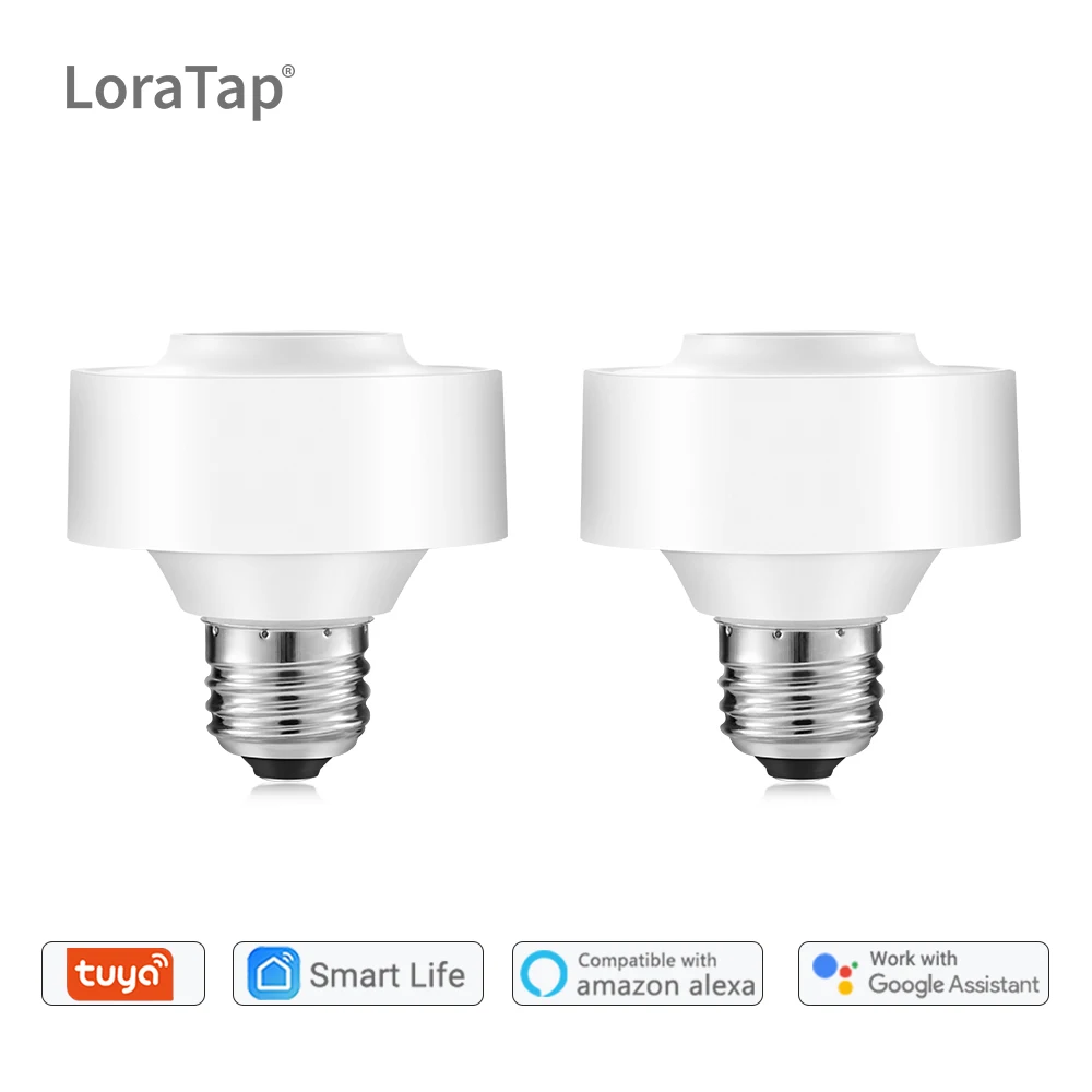 Tuya Smart Life WiFi светильник, патрон лампы для E26 E27, светодиодная лампа Google Home, Amazon Echo Alexa, голосовое управление, приложение, таймер, светильник