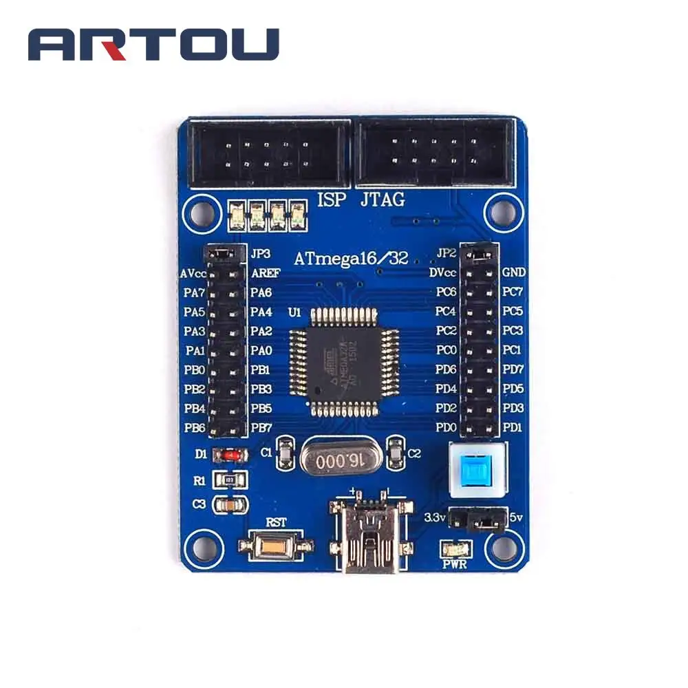 1 шт. AVR макетная плата ATmega32 макетная плата обучающая плата минимальная системная основная плата
