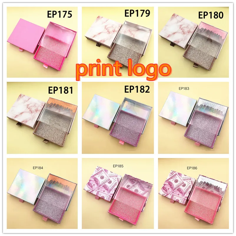 Оптовые поддельные ресницы посылка Макияж упаковочной коробки изготовленным на