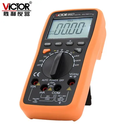 Цифровой мультиметр VICTOR VC86D измеритель сопротивления температуры частоты