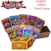 120pcs engels yugioh game cards met flash dragon kaarten wing dragon reus soldaat sky dragon collection english cards toys toys