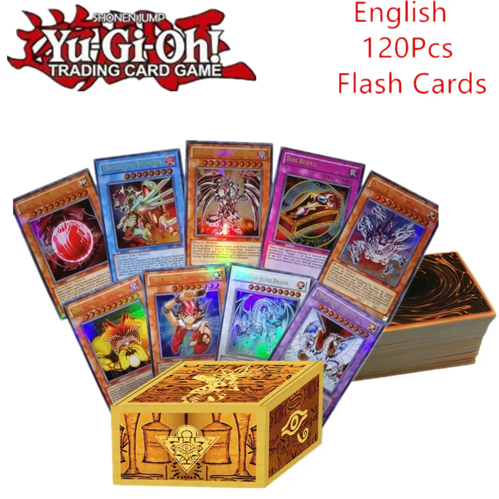 120 шт. игра Энгельса юджиох карты Met Flash Dragon Kaarten Wing Reus припаянный Небесный Дракон