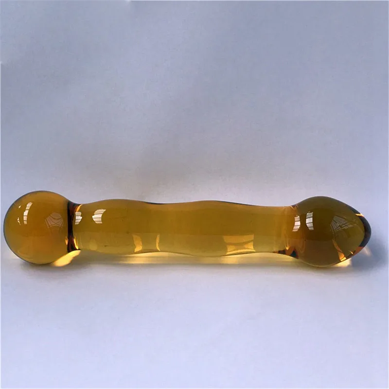 Фаллоимитатор из пирекса для БДСМ искусственный пенис Хрустальная поддельная