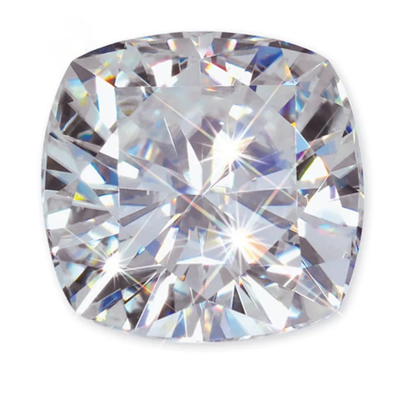 Испытание положительной подушки D цветной лабораторный Выращенный Муассанит 0 35