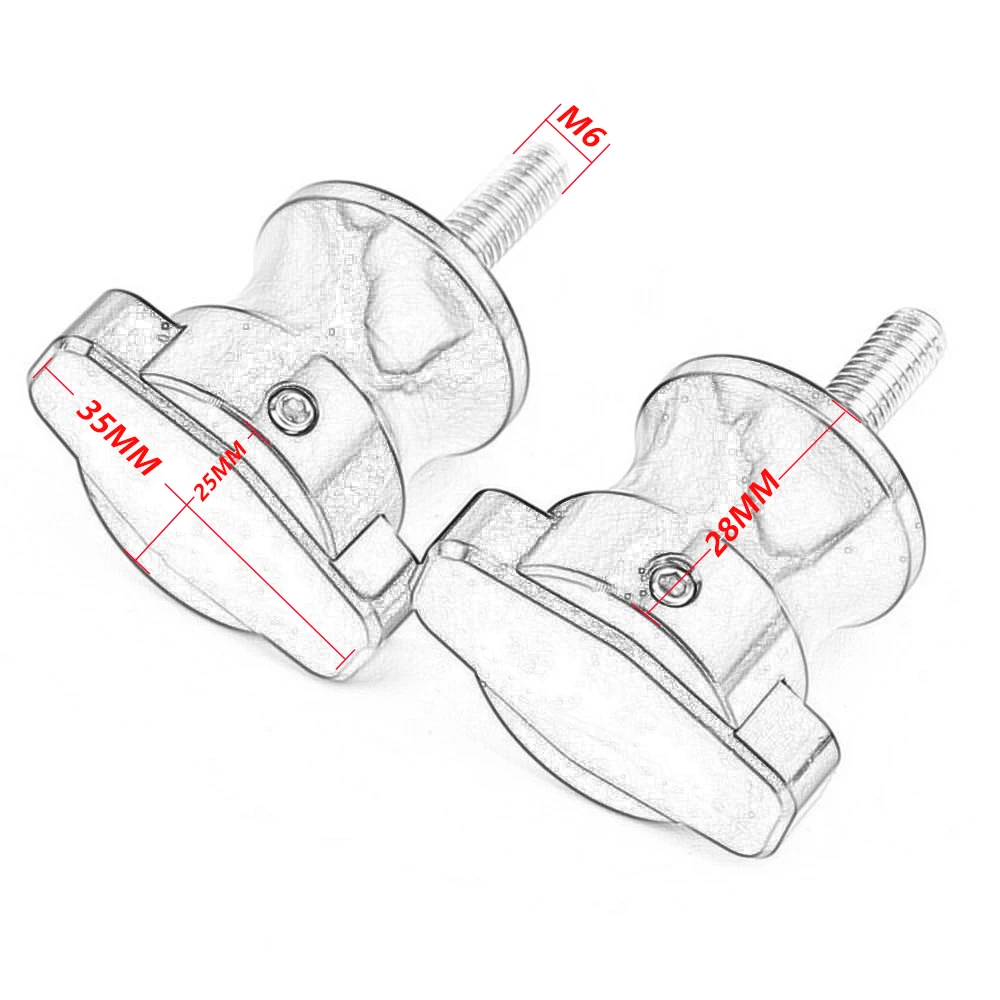 Катушки Swingarm ползунок 6 мм для Aprilia RSV4 RF RR RS660 TUAREG 660 Shiver 900 750 Tuono V4 Factory V4R 1100 MANA 850