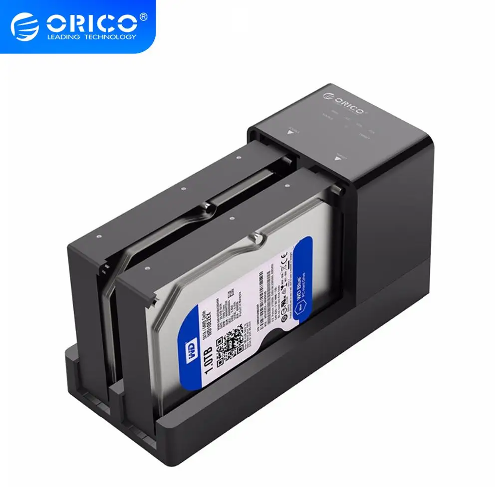 Корпус для жесткого диска ORICO 2 5/3 5 дюйма SATA с функцией клонирования до 20 ТБ |