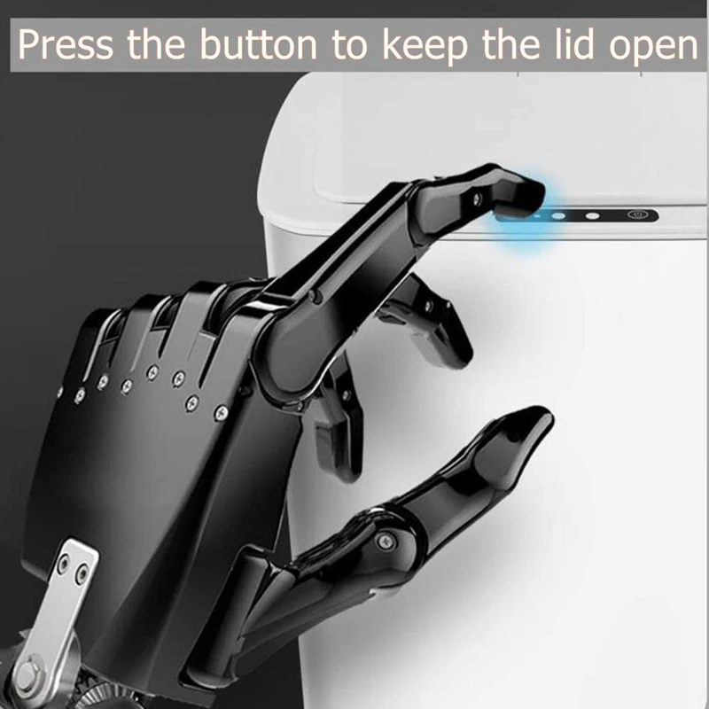 Sensor Trash Can Kitchen Contactless with Lid Batnroom USB Charging Smart Garbage Waste Bin White 14L | Дом и сад