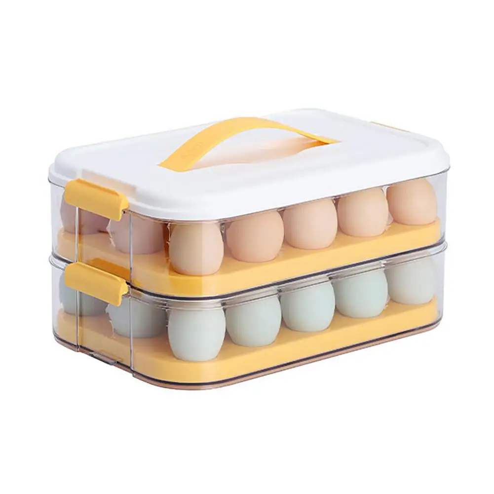

Контейнер для хранения яиц, портативный контейнер для хранения еды с крышкой, поднос для яиц в холодильнике, контейнер для сохранения свеже...