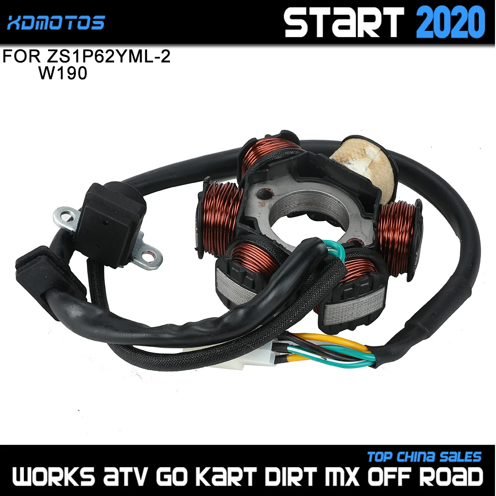 Катушка статора зажигания мотоцикла для ZongShen 190cc Z190 W190 1P62YML-2 электрический