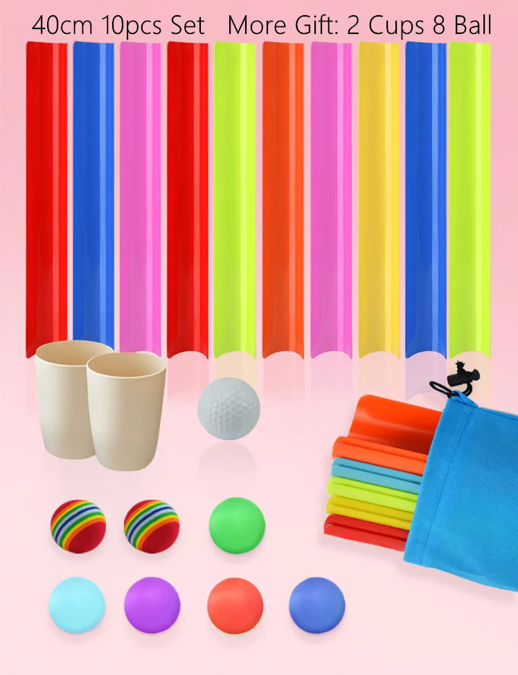 10 Bars 2 cup 8 ball Уличные игры спортивные игрушки 40 см баров с сумкой команда строительство командной команды родитель детские праздничные игры 4 мяча и 2 чашки сейчас - Цвет: 10 Bars 2 cup 8 ball
