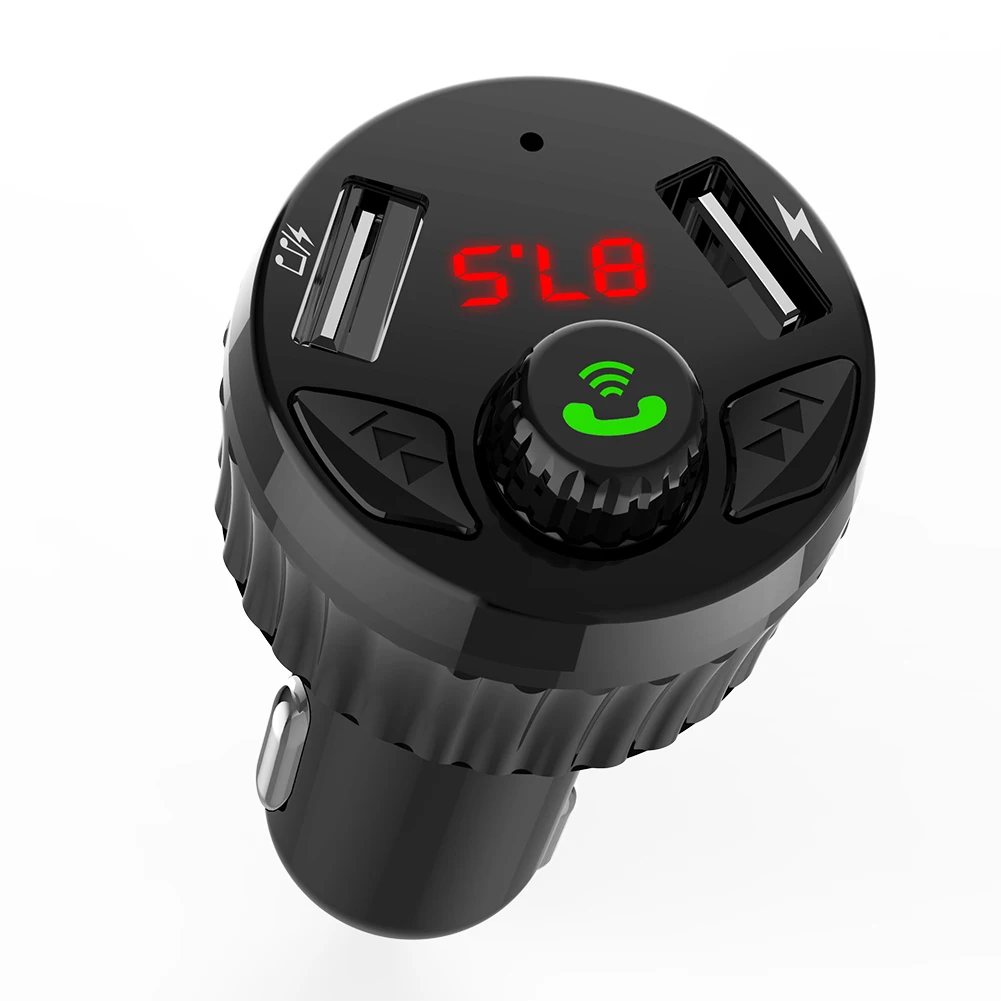 

USB Charger Bluetooth 5.0 Handsfree Car Kit USB Charger Car Accessories Handsfree FM Transmitter MP3 Music Player