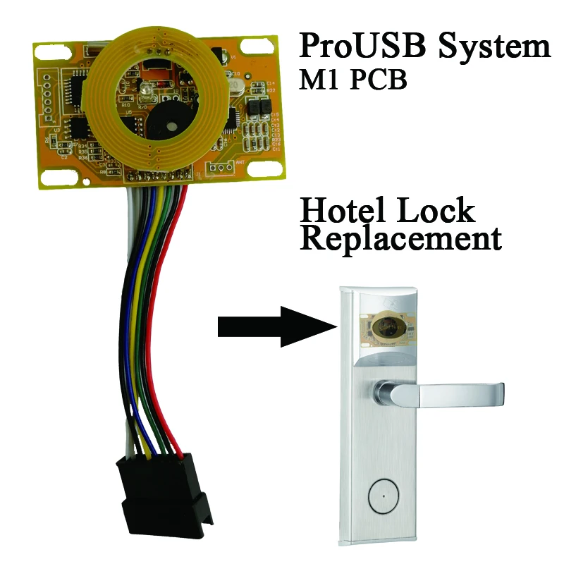 Hotel Lock PCB Replacement Hotel Lock Replacement Electronic Board Circut Card ProUSB System V9 13.56MHz M1 Type Any Agent Code electronic combination lock hotel room key card system keyless electronic lock made in china