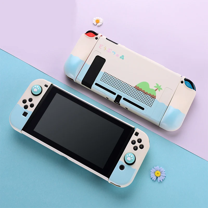 

Cute Dockable Protective Case For Nintendo Switch Soft And Hard Shell Accessories For Animal Crossing Fans