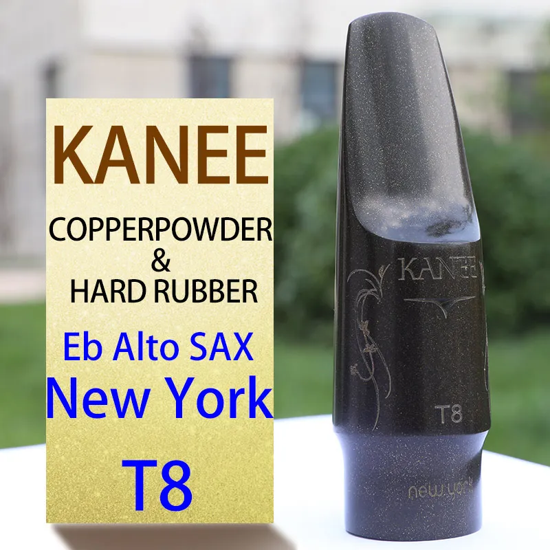Kanee медный порошок и жесткий резиновый мундштук Eb Alto sax мундштук Bb Tenor sax мундштук Pop/Jazz - Цвет: Alto NY T8