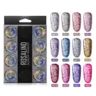 Радужный дневной Гель-лак с полным покрытием, великолепный цвет, удаляемый замачиванием, УФ светодиодный лак для ногтей, Цветной Гель-лак, гель для ногтей