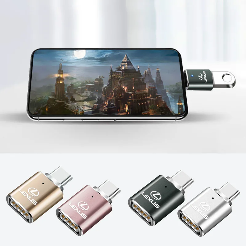 Металлический USB-адаптер для зарядки и передачи данных типа C соединительные