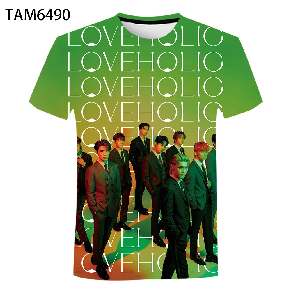 Футболка NCT Group с коротким рукавом для мужчин и женщин Модный повседневный