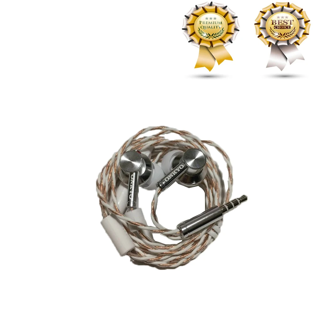 Новинка наушники вкладыши ONKYO E700M с микрофоном белого цвета|Запасные части| |