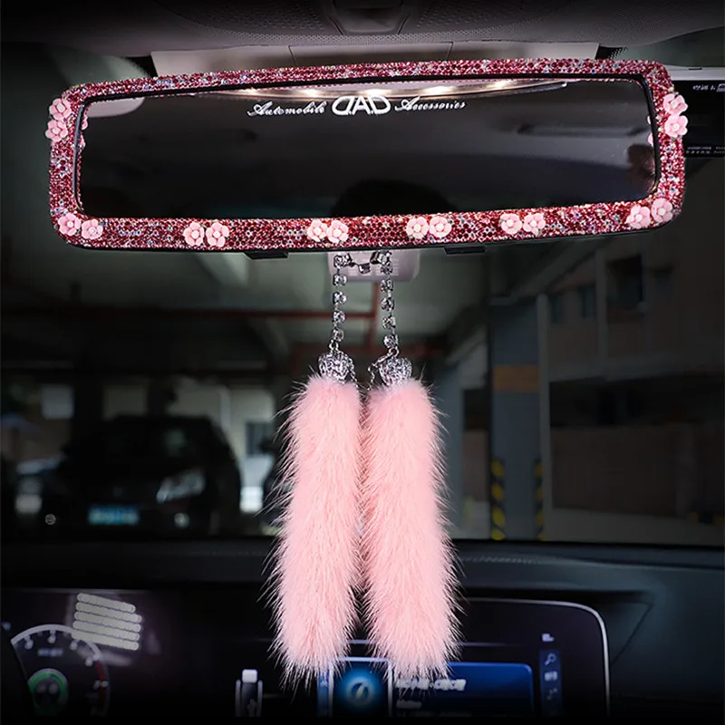 Украшение Стразы для автомобильного интерьера чехол зеркала заднего вида с