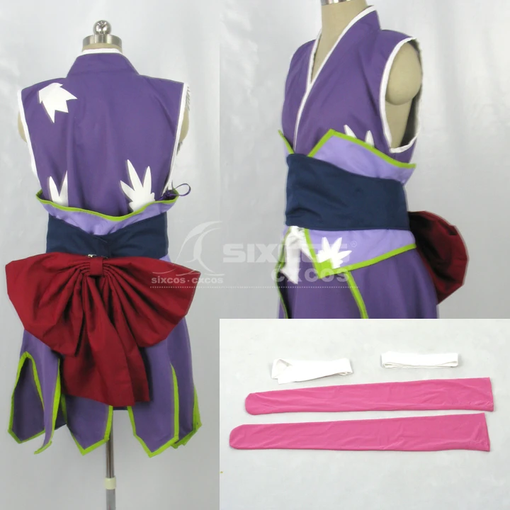 

Hot Selling Anime Fairy Tail ElzaKnight Walker Cosplay Costumes Female Purple Combat Uniform Kimono Suit Custom-Make Any Size