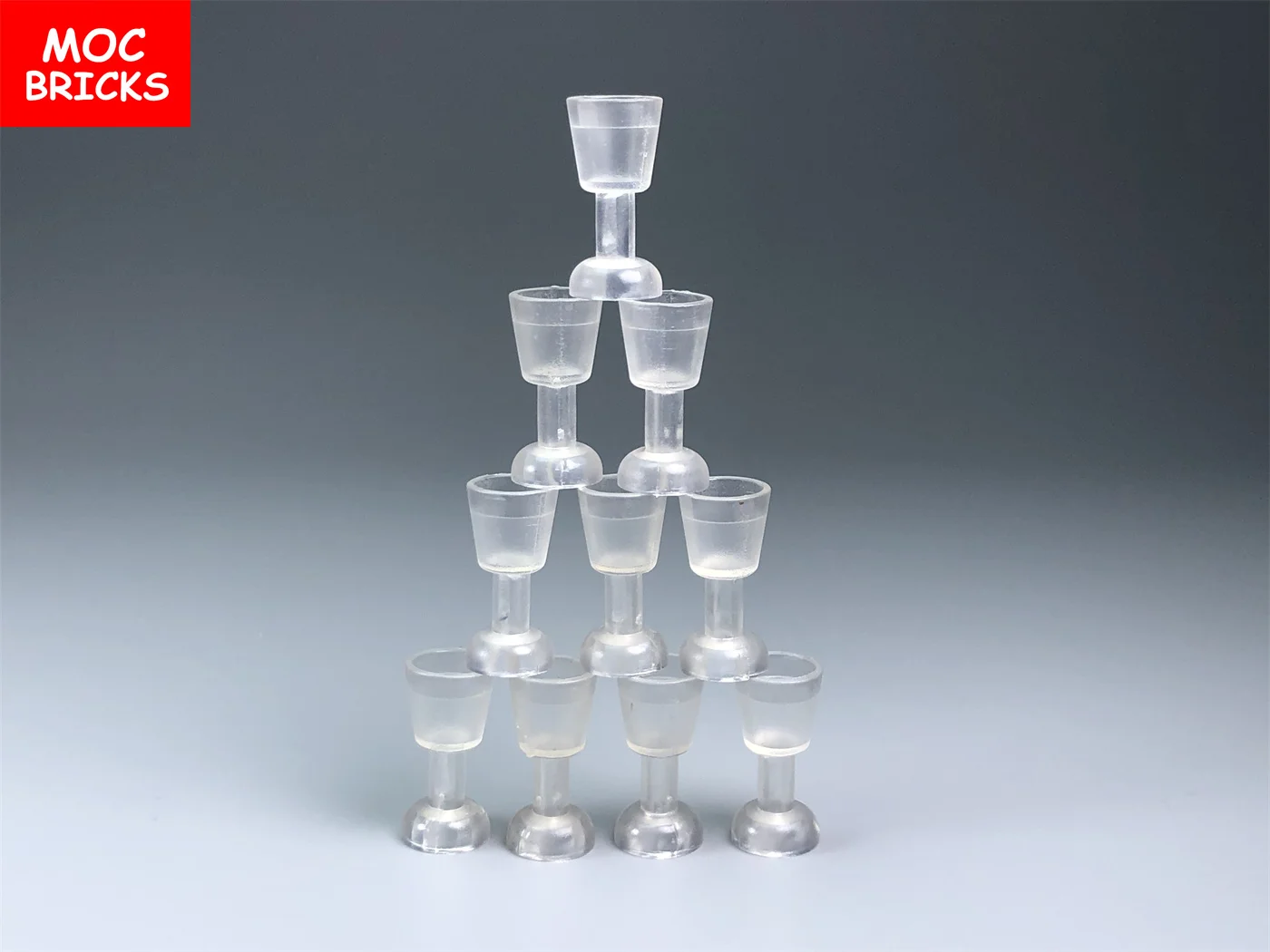 Кубики MOC стеклянный бокал для вина строительные блоки детали совместимые с 2343 6269