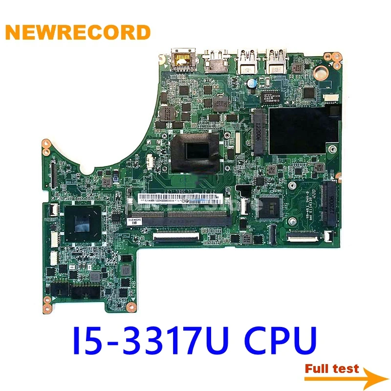 NEWRECORD Laptop Motherboard For Lenovo ideapad U310 11S90000204 DA0LZ7MB8E0 I5-3317U CPU DDR3 Main Board full test