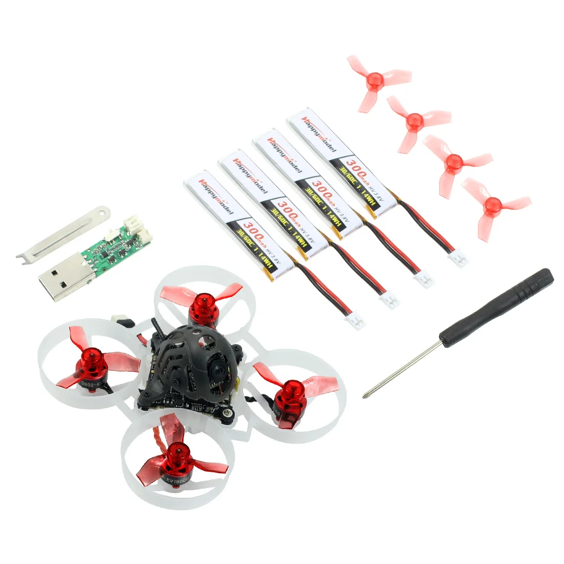 Happymodel Mobula6 Mobula 6 1S 65 мм бесщеточный гоночный Дрон с AIO 4IN1 Crazybee F4 Lite управление