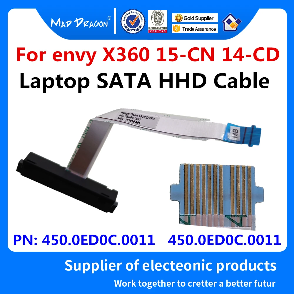 

Кабель для ноутбука HHD, для HP envy X360 15-CN 15-CN0006TX 14-CD 450.0ED0C.0011 450.0ED0C.0011 0021