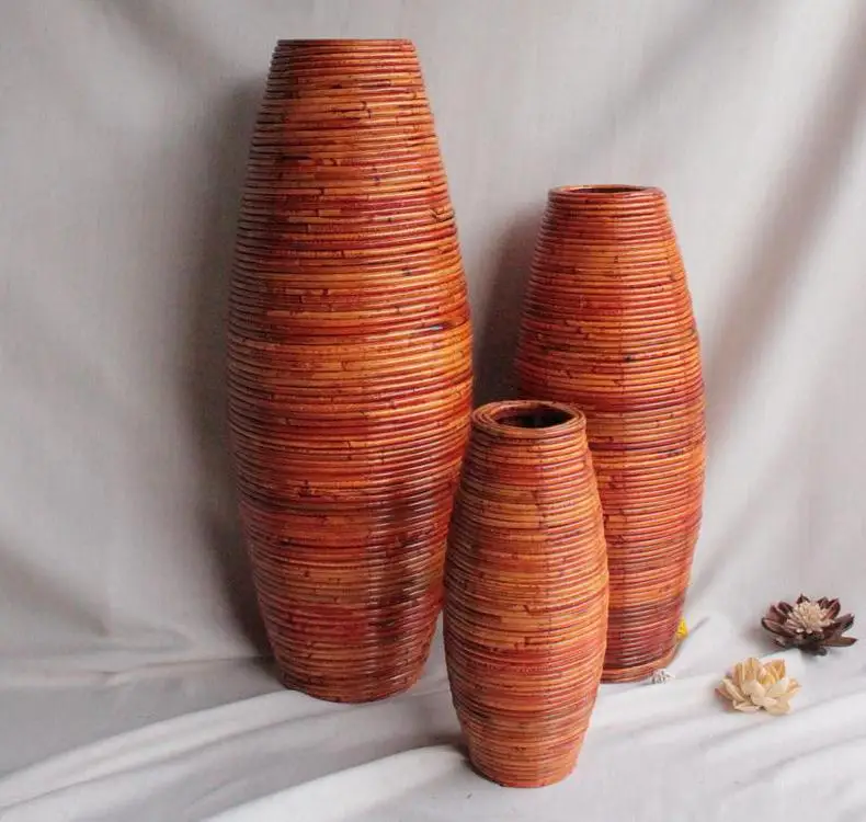 Напольная ваза для домашнего декора домашний декор большая бамбуковая напольная