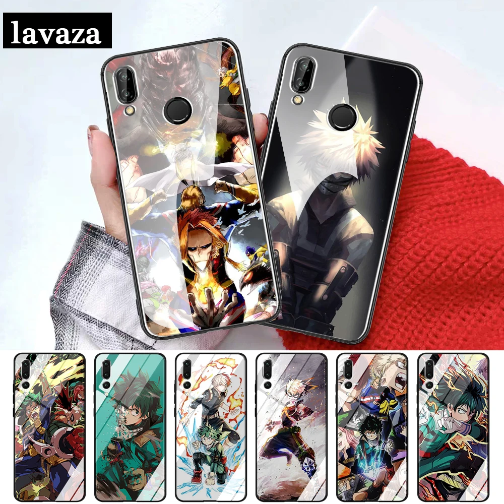 Стеклянный чехол Boku no Hero academic для Huawei P10 P20 P30 Lite Pro P Smart Y6 Prime Y9 Mate 20 Honor 7A 8X 9 10