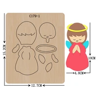 new angel felt pendant girl wooden die scrapbooking c 179 1 cutting dies for common die cutting machines on the market