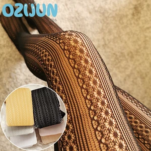 Новинка 2021 года; Модные летние колготки для маленьких девочек; Черные сетчатые колготки для девочек до 145 см