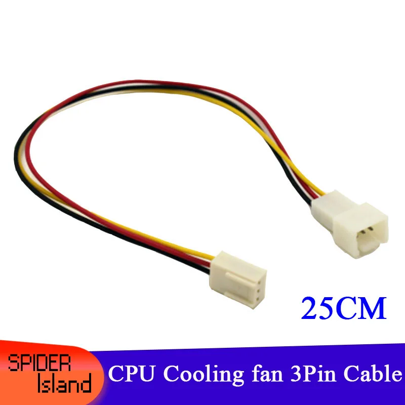 

50 шт. 3Pin расширение "Мама-папа" провод адаптер кабель питания для PC чехол вентилятор ЦП Бесплатная доставка