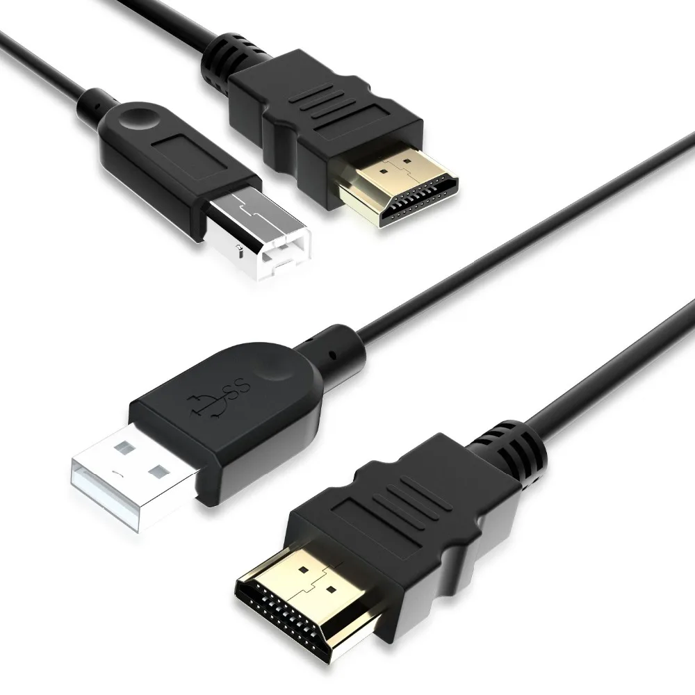 Tesla smart высококачественный 1,5м HDMI USB KVM выделенный кабель