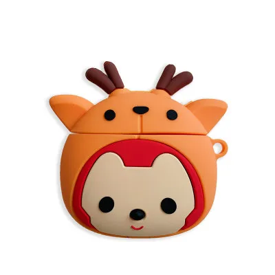 CD-14 Мультфильм Аниме one piece Тони Чоппер брелок корпусы гарнитурные для Apple Airpods 2 силиконовый защитный чехол Чехлы Брелок - Цвет: CD-14