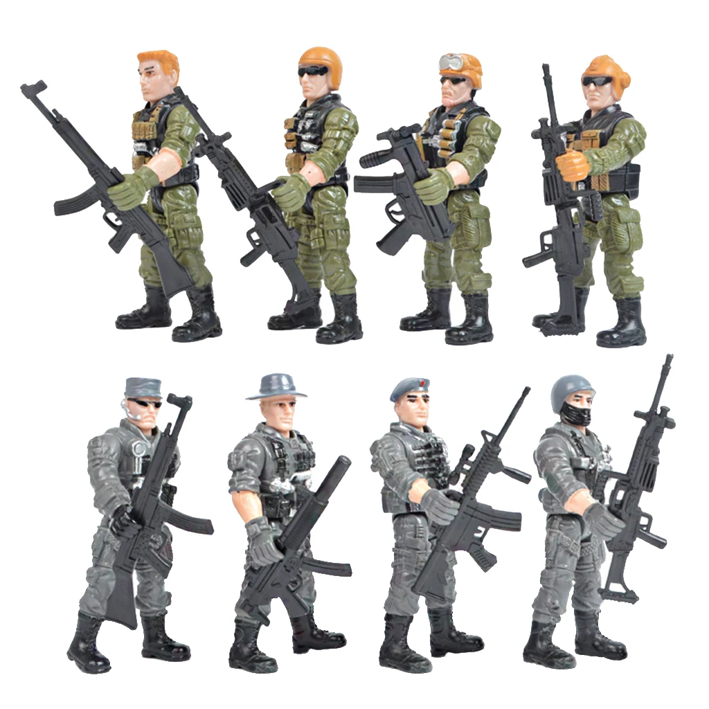 

Фигурка военной модели в сборе, армейские фигурки, аксессуар для сцены