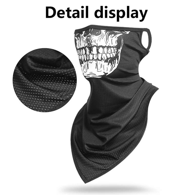 1 шт. 3D термоустойчивый ветрозащитный спортивный шарф бандана с рисунком черепа