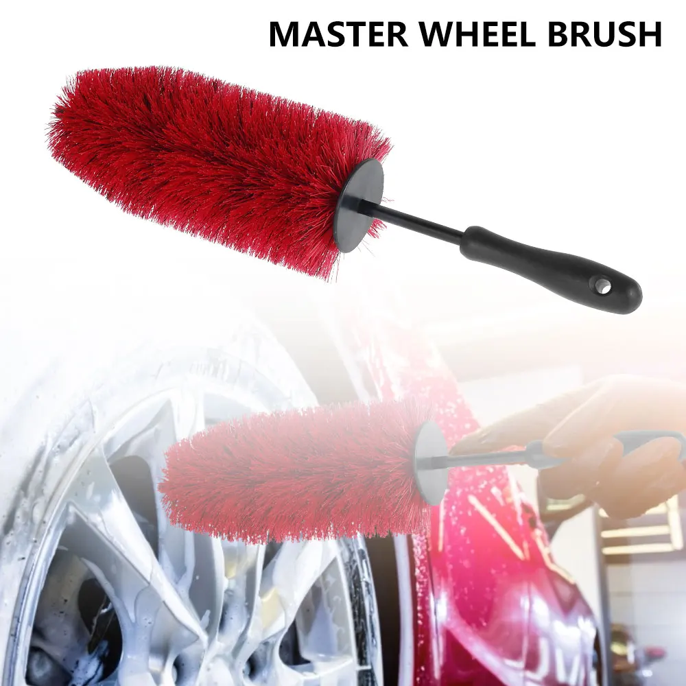 

Auto Detailing Tools Cleaning Brushes For Car ,Rims,Tire ,Spokes Car Universal Wheel Rim Tire Cleaning Brush Soft Bristle Clean