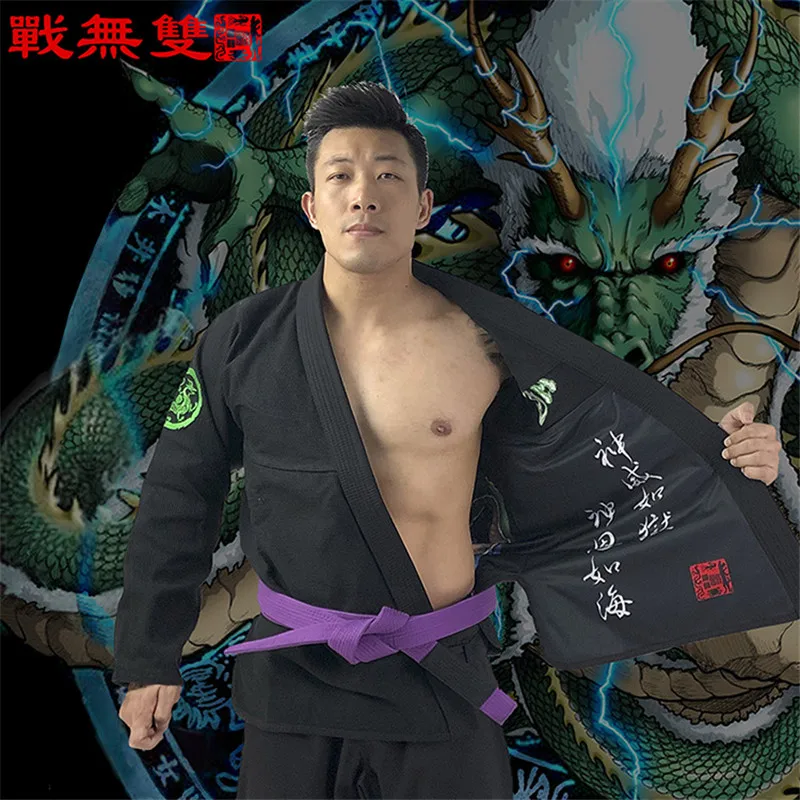 

Dracula Dragon's Bjj Kimono Gi Martial Arts Clothing Brazilian Jiu-jitsu Gi Kimonos MMA Fightwear A0-A4 Brand New Black White